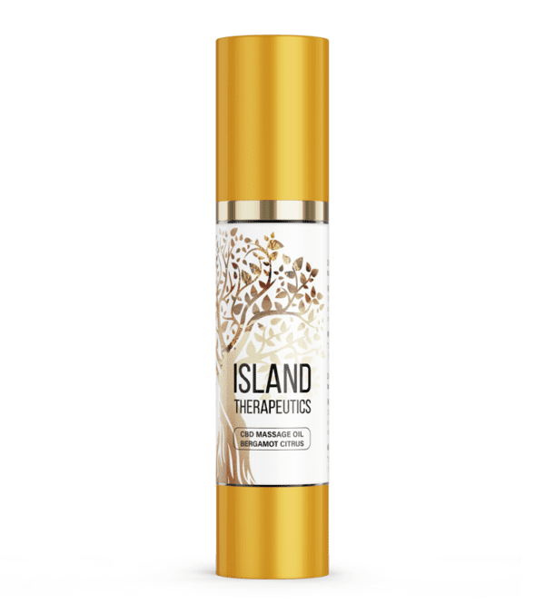 CBD Bergamot Massage Oil – Island Therapeutics – 300mg CBD